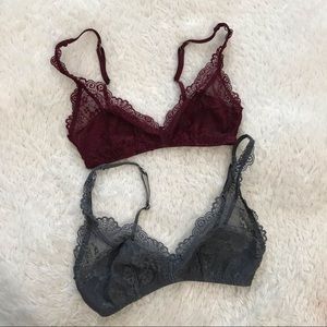 Gilly hicks Bralette duo petite perfect for holidays